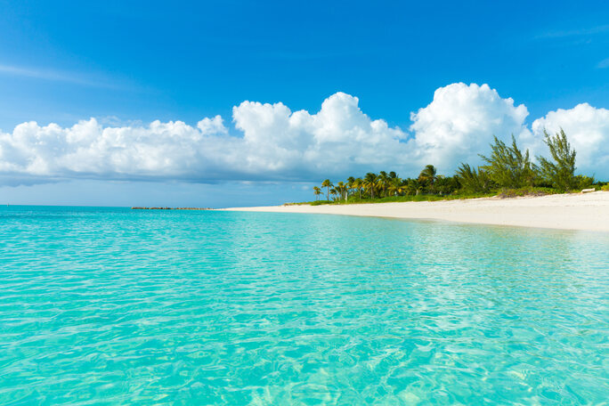 Grace Bay beach and turquoise water